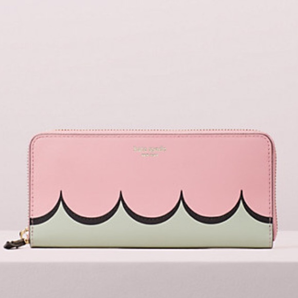 Kate Spade Intarsia Scallop continental wallet - Picture 2 of 4